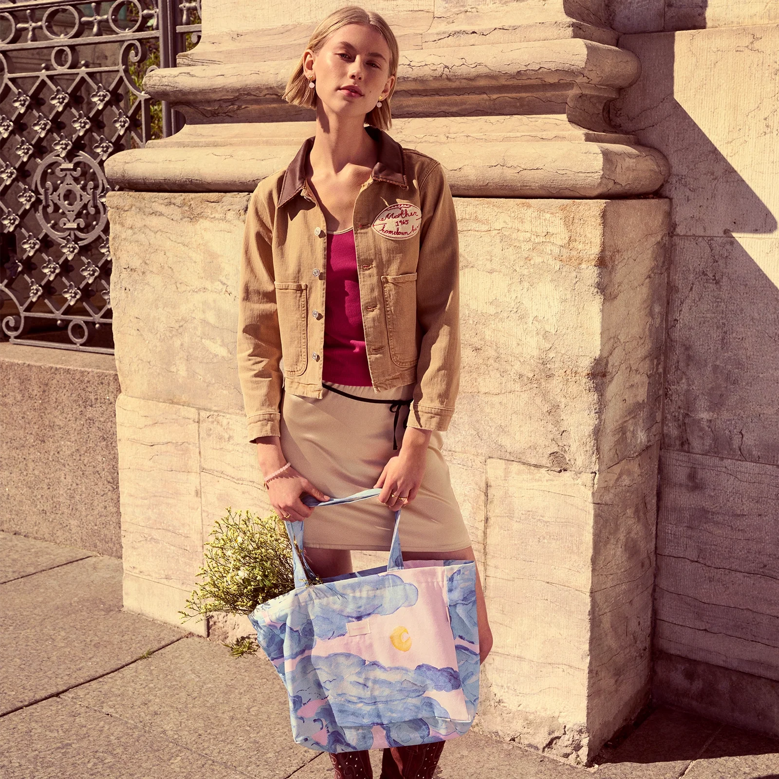 Big Canvas Totebag Moonshine Rose - Image 2