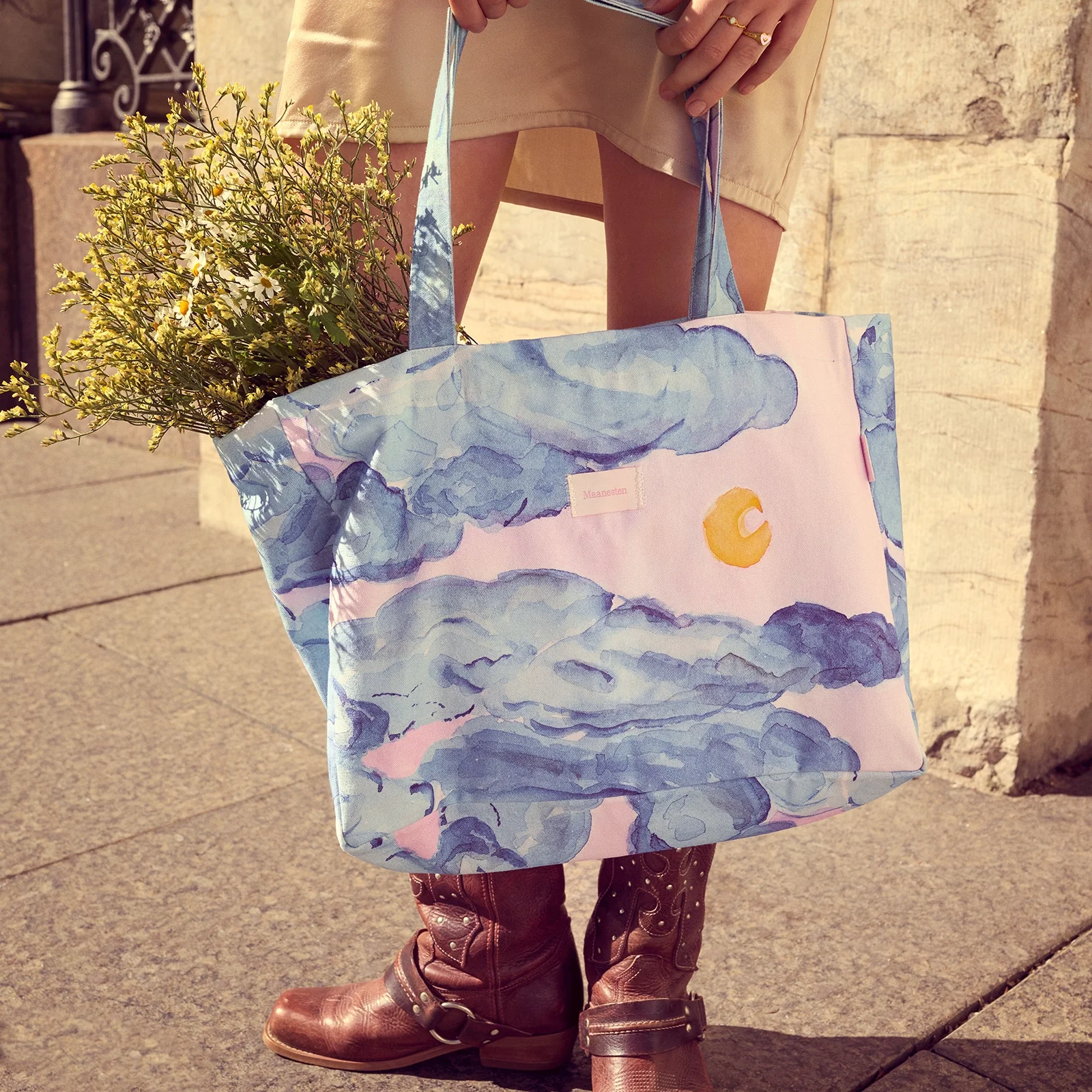 Big Canvas Totebag Moonshine Rose - Image 4