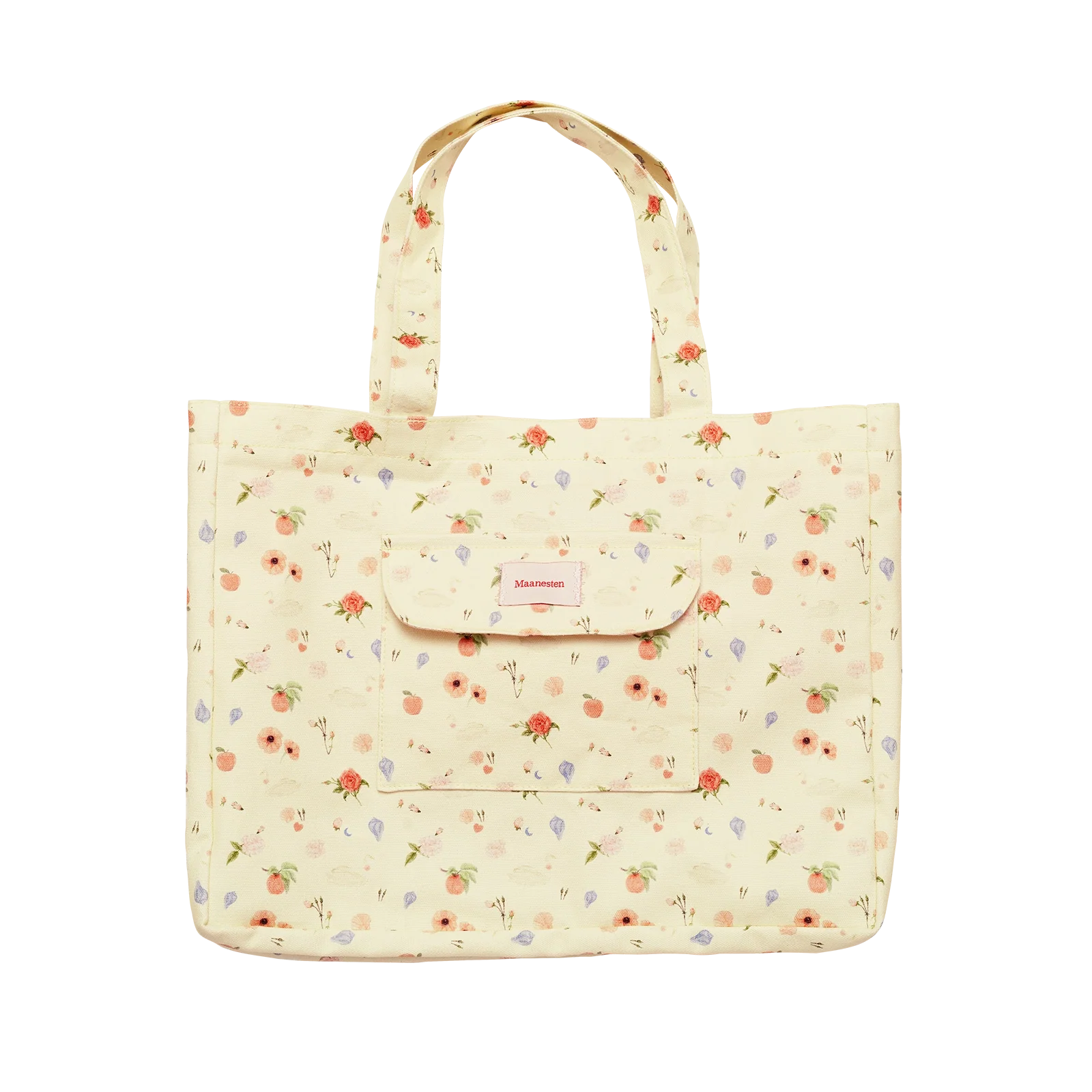 Big Canvas Totebag Roses and Shells