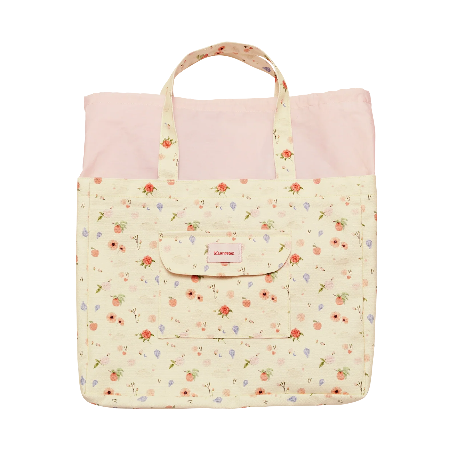 Big Canvas Totebag Roses and Shells - Image 4