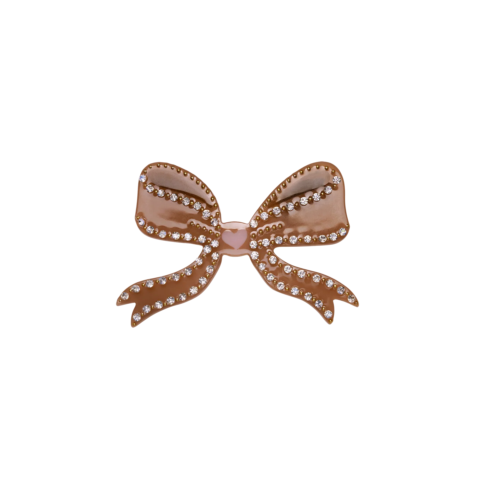 Bow Hair Clip Mocha