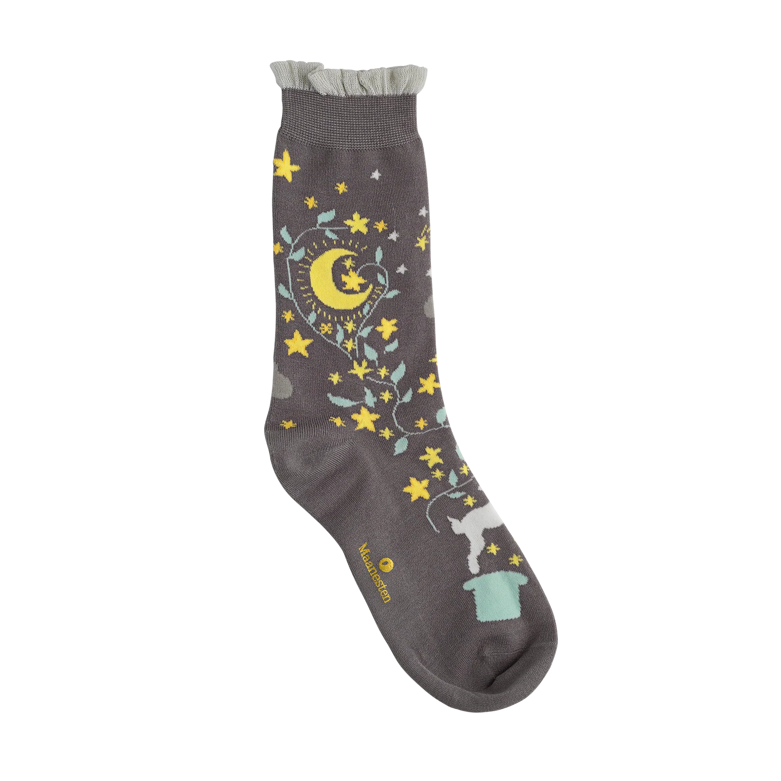 Bunny Moon Socks Stone Grey