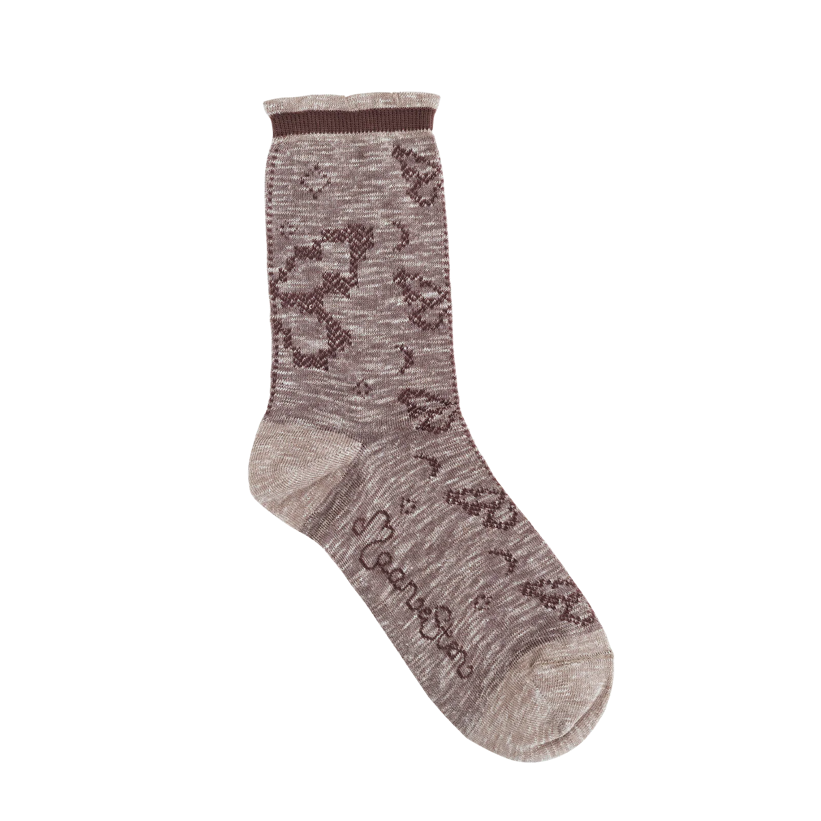 Butterfly Mind Socks Simply Taupe