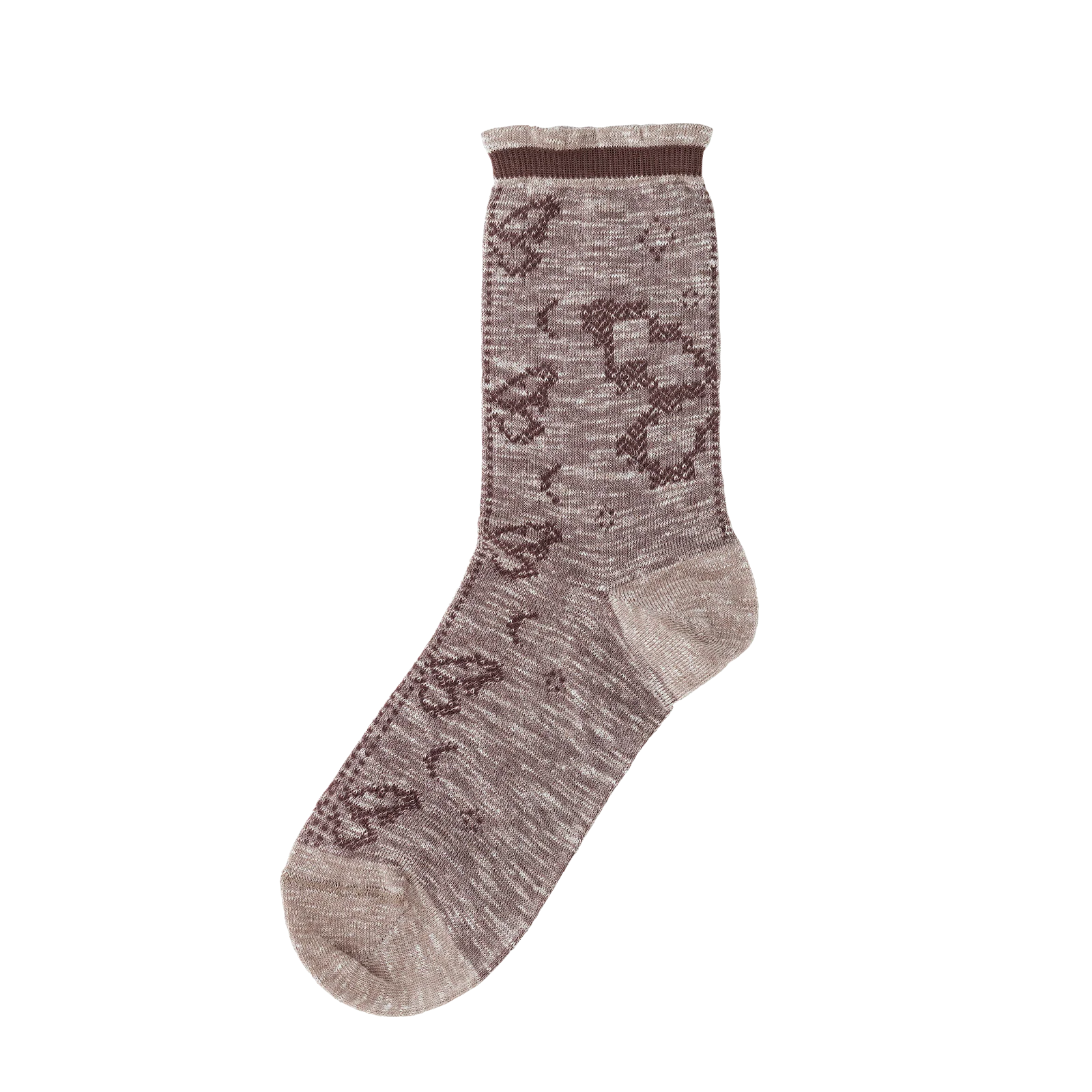Butterfly Mind Socks Simply Taupe - Image 2