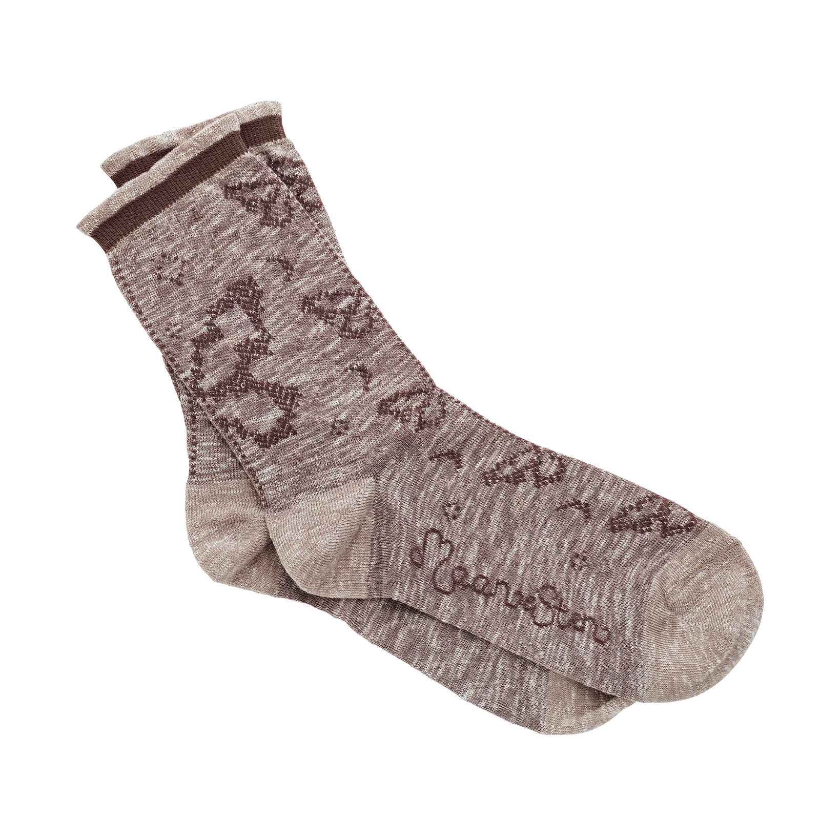 Butterfly Mind Socks Simply Taupe - Image 3
