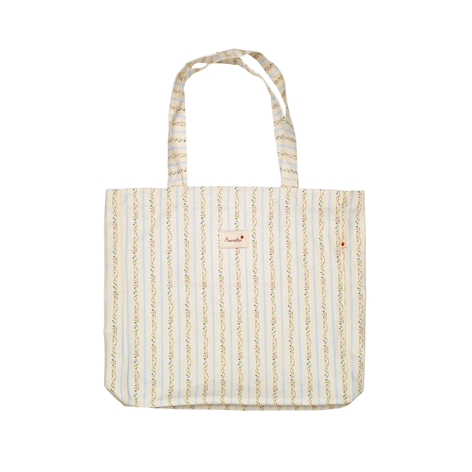 Canvas Tote Veske Summer Stripes Blue