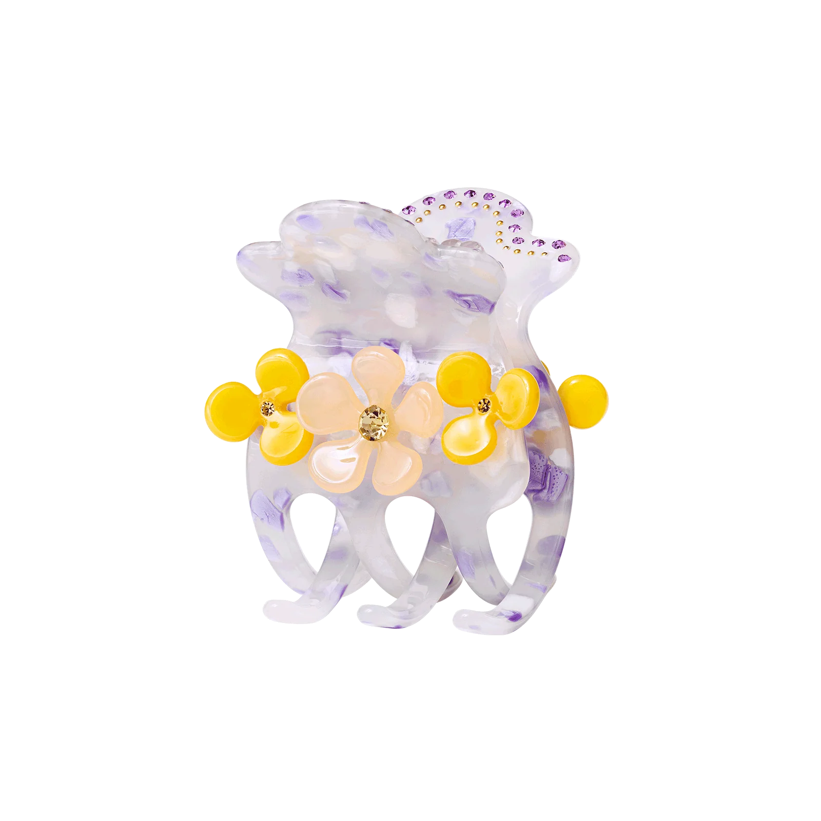 Daisy Hair Claw Lavender Melange