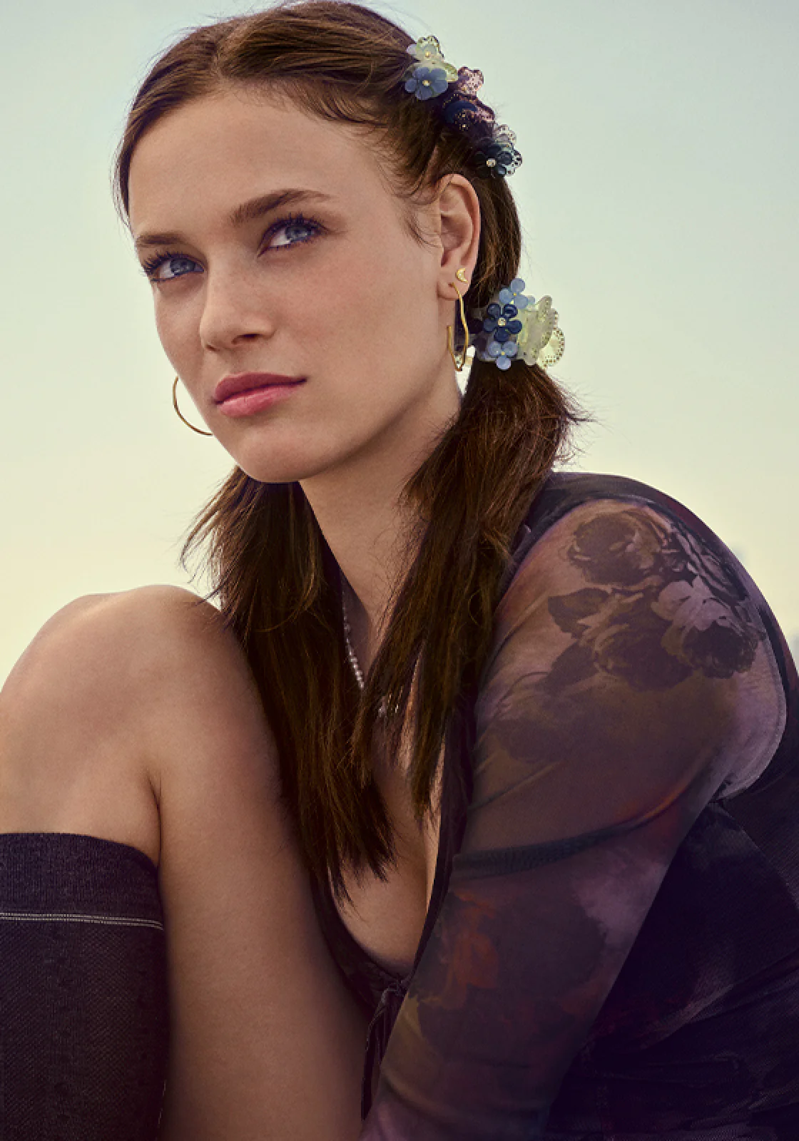 Daisy Hair Claw Lime - Image 2