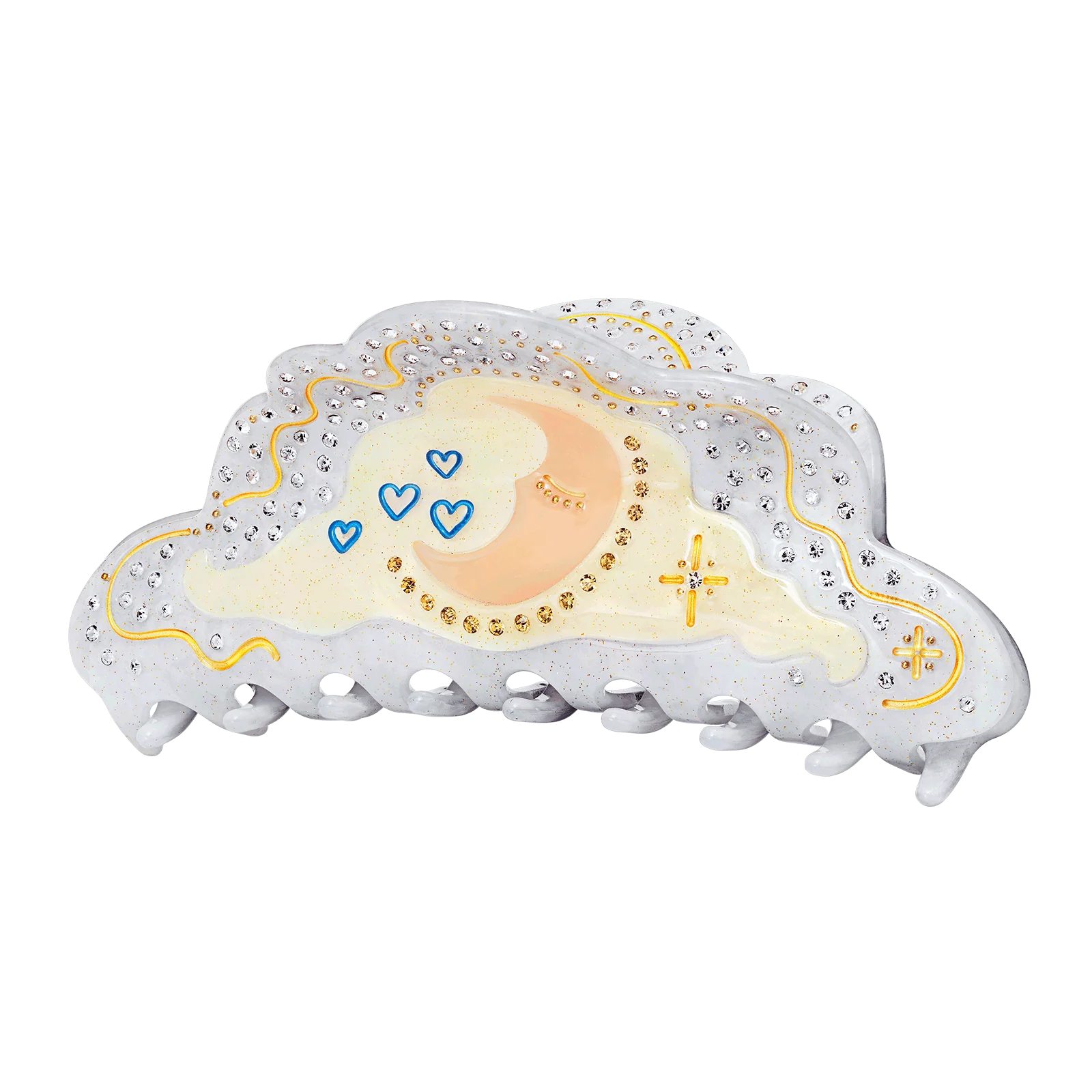 Dozing Luna Hair Claw Ice Grey