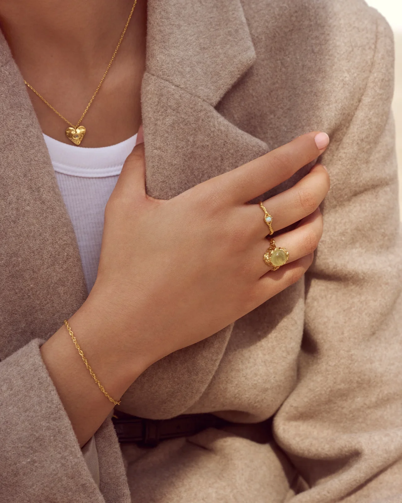 Gudinde Ring Prehnit - Image 2