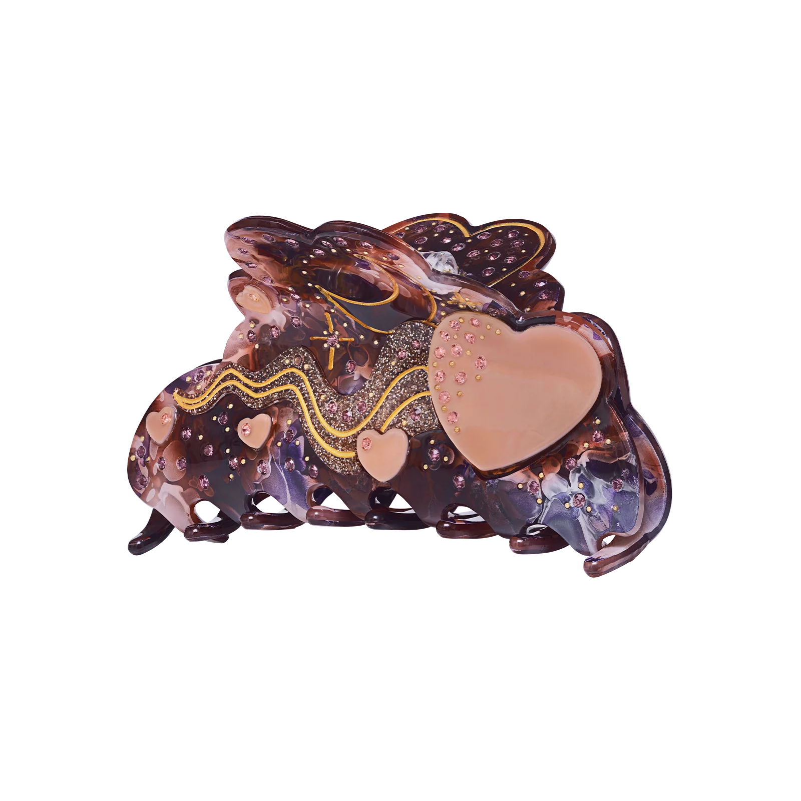 Love Comet Hair Claw Aubergine