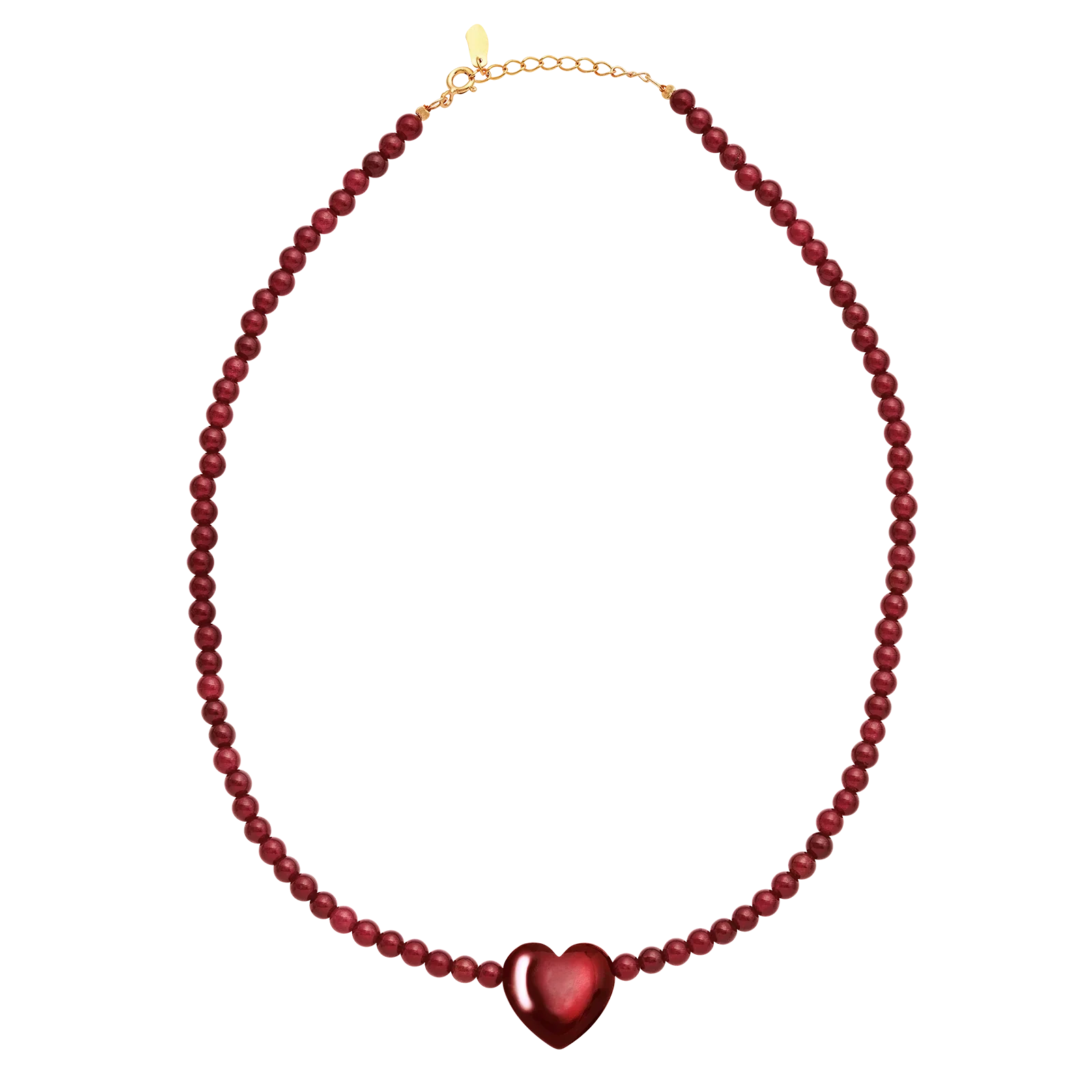 Maroon Heart Halskjede - Image 3