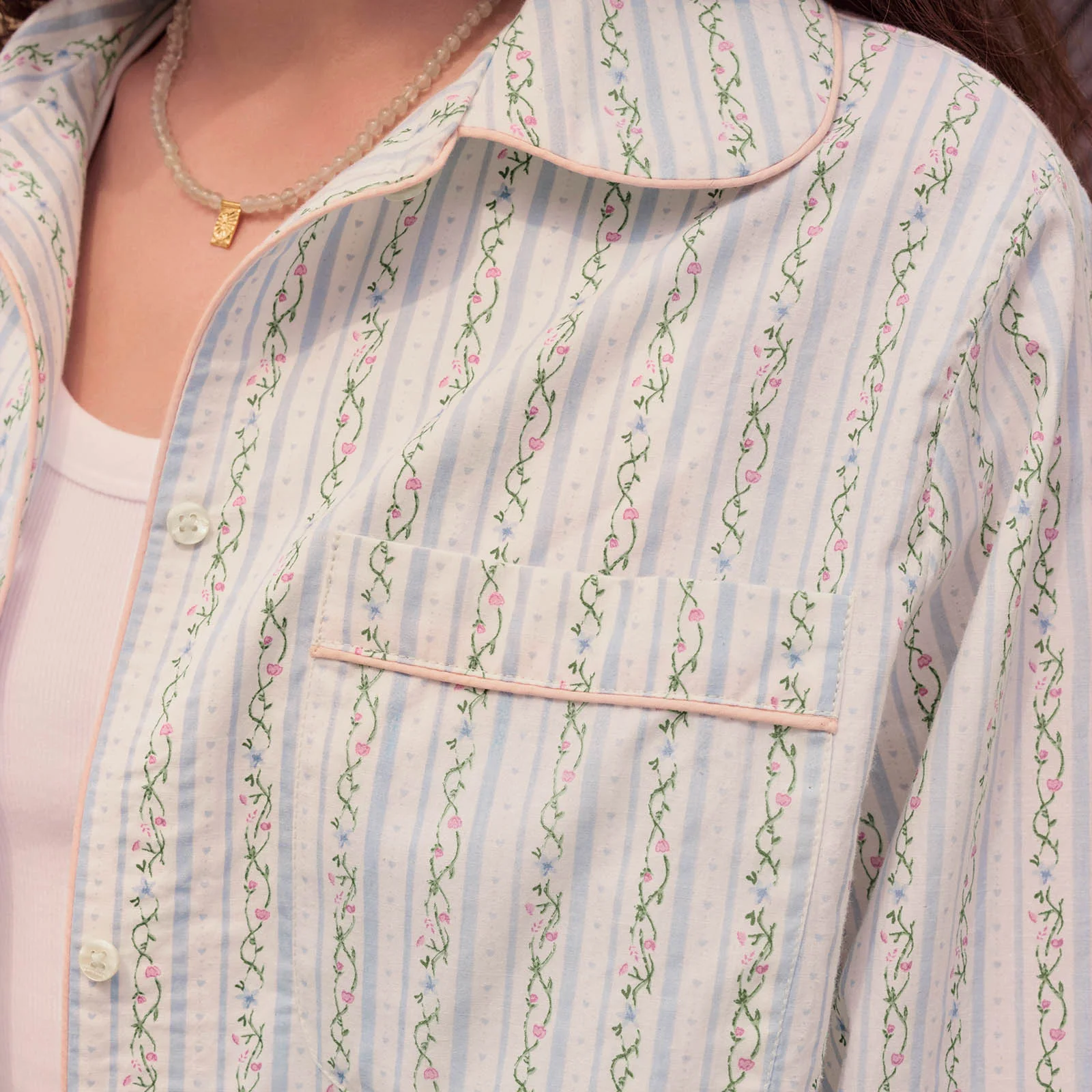Moe Skjorte Summer Stripe Blue - Image 4
