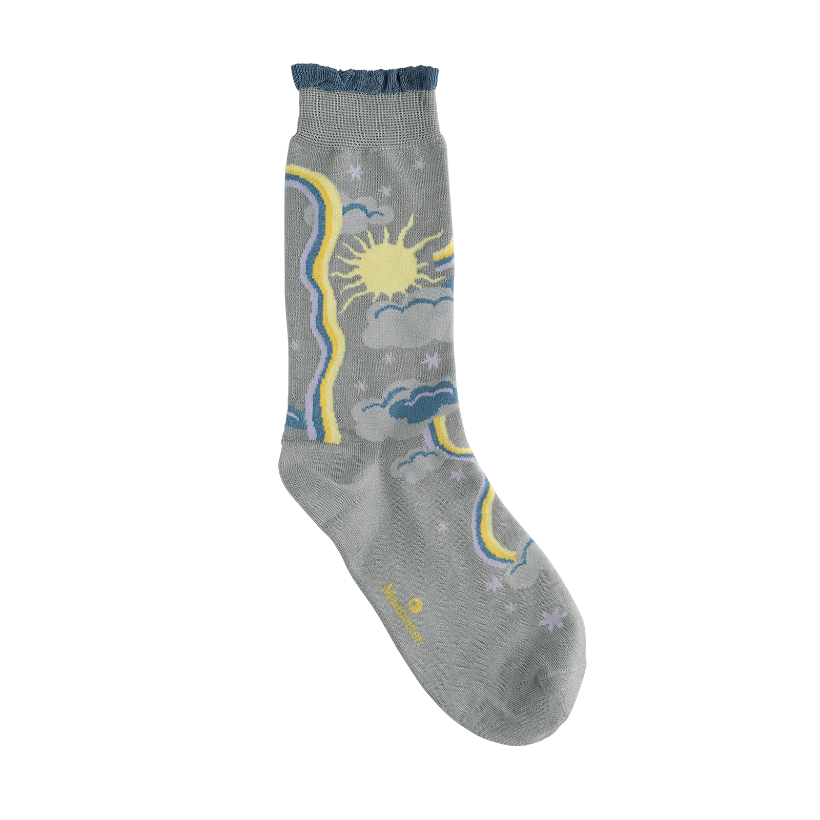 Rainbow Sky Socks Baby Blue