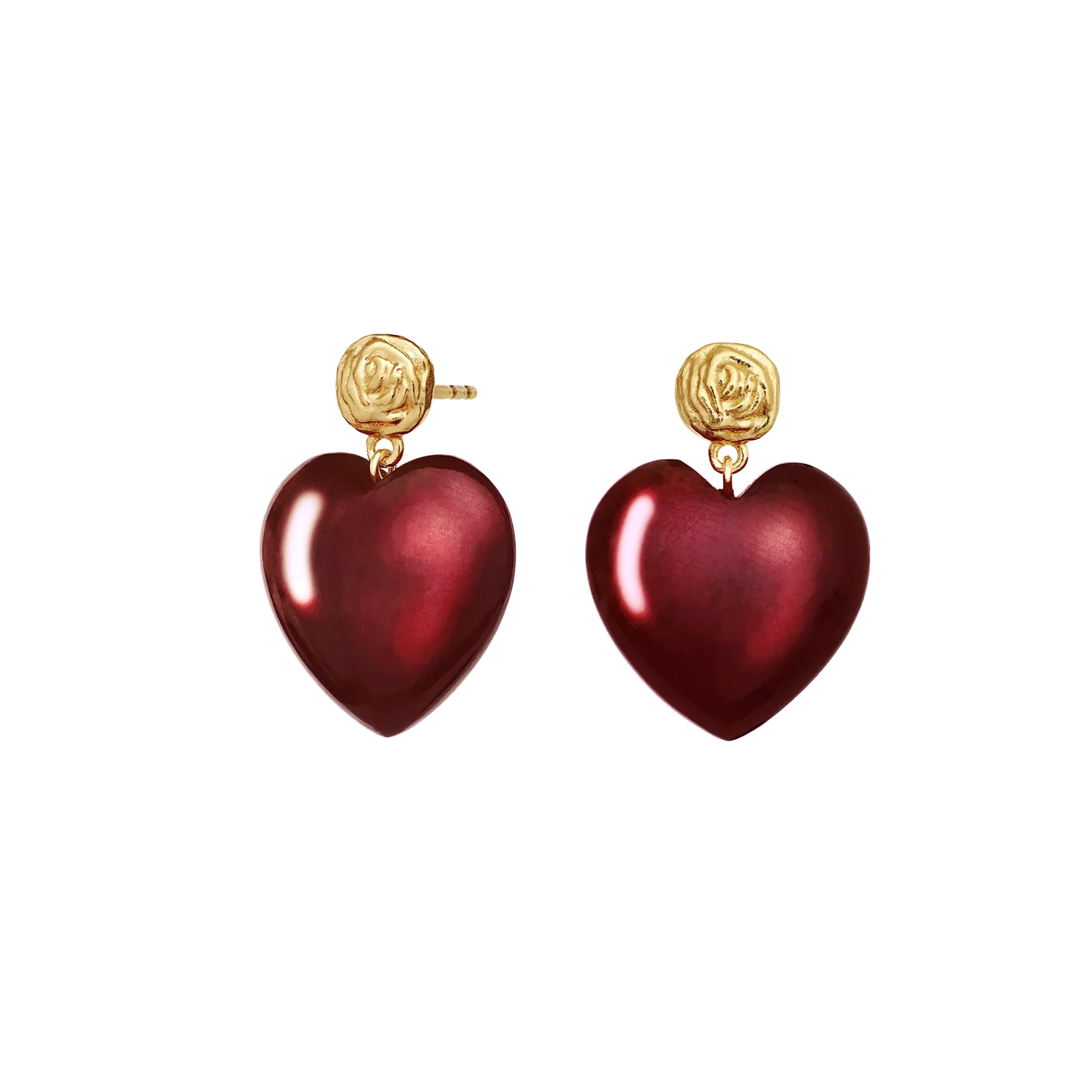 Rosy Heart Øredobber - Image 3