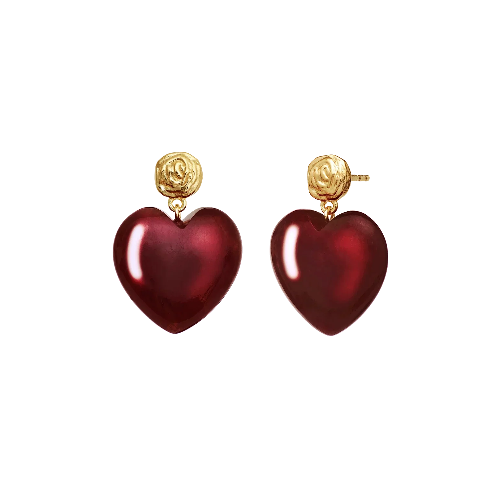 Rosy Heart Øredobber - Image 4