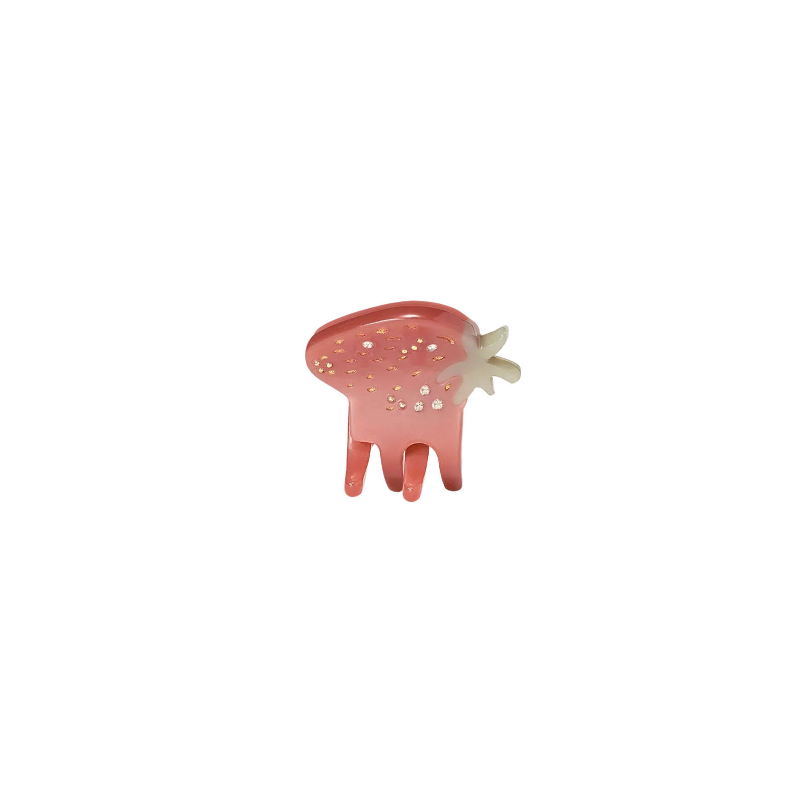 Small Strawberry Hårklyper Cranberry