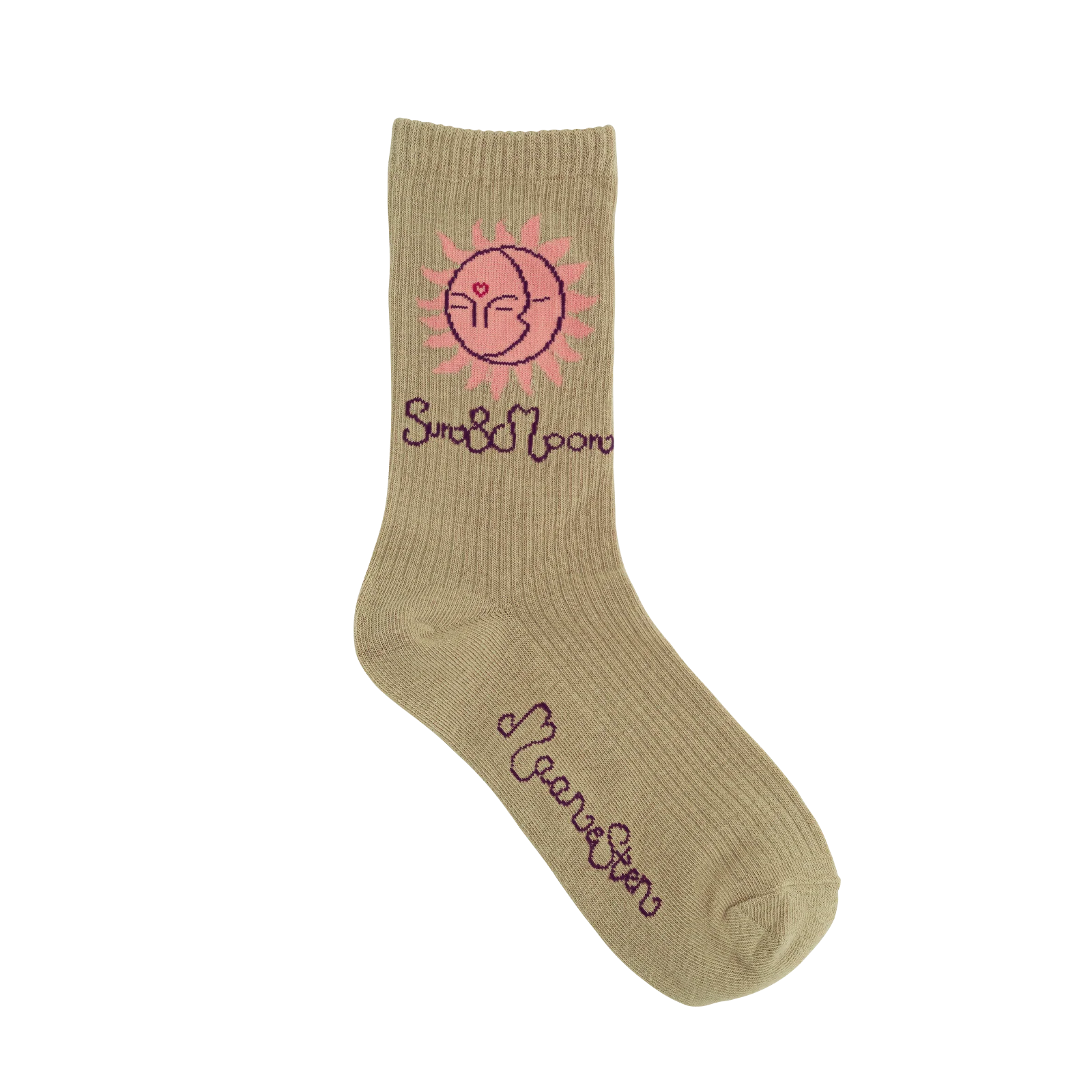 Sun & Moon Socks Olive