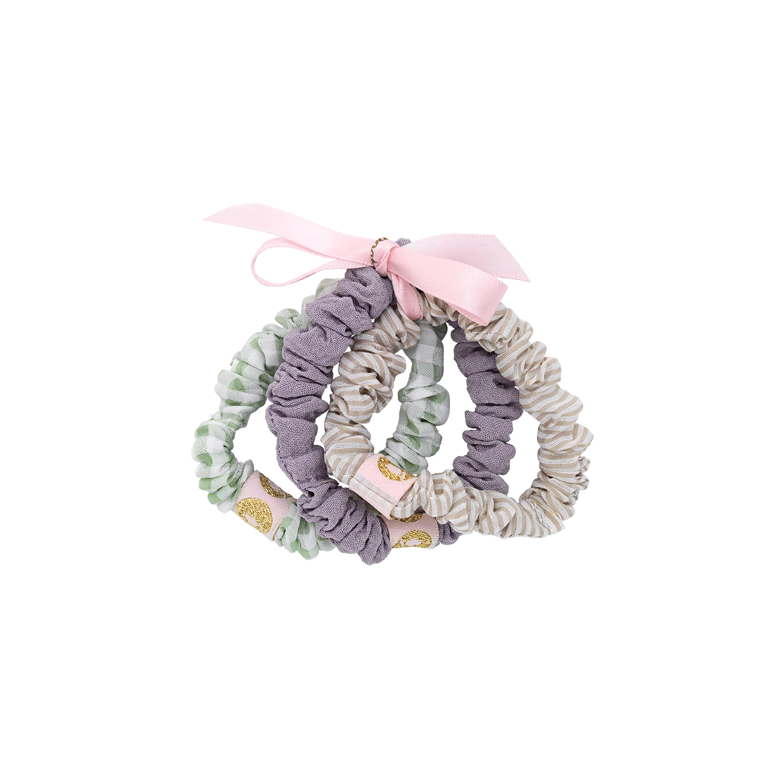 Tricolor Stripes Scrunchies Purple - Image 2