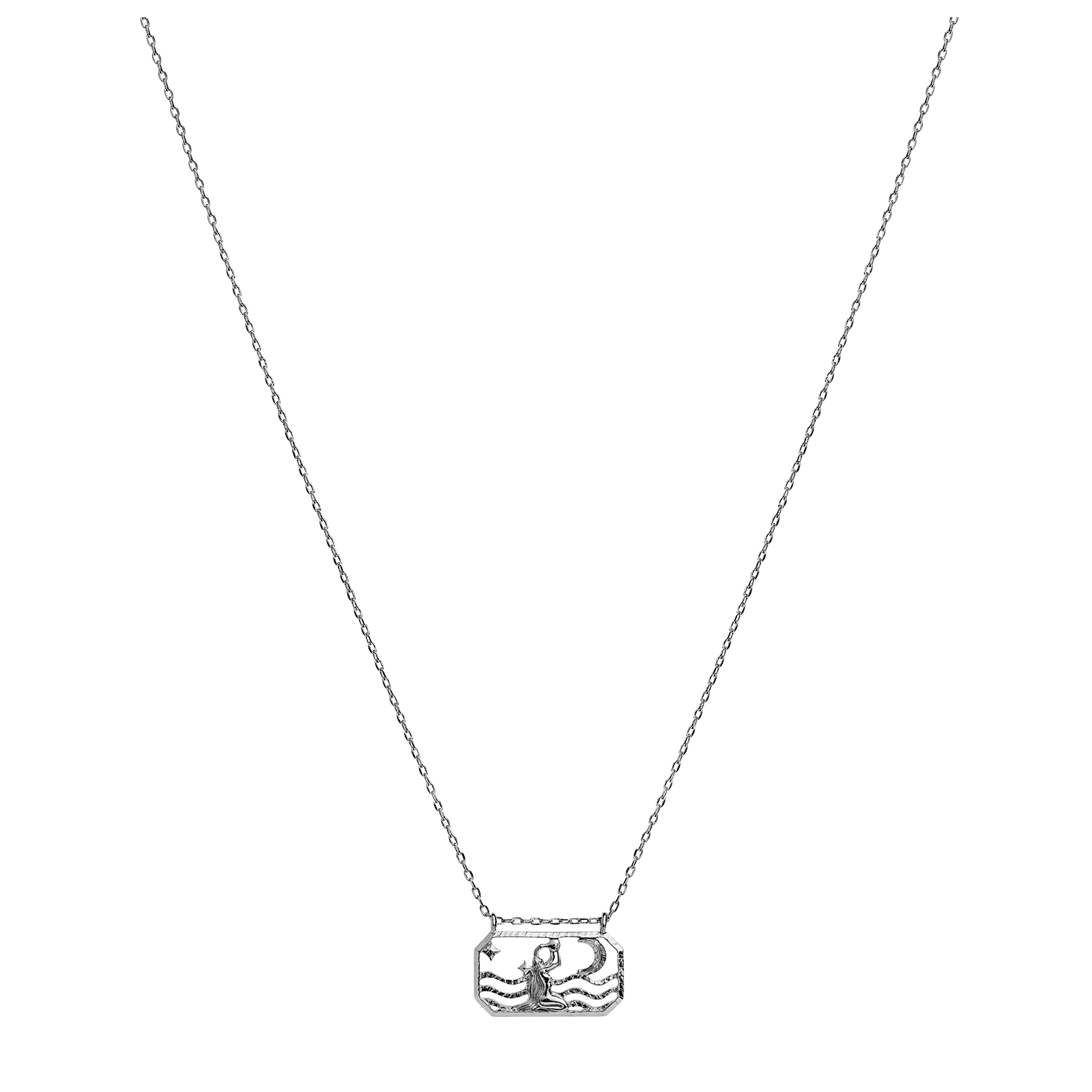 Zodiac Aquarius Necklace 20. Jan - 18. Feb - Image 3